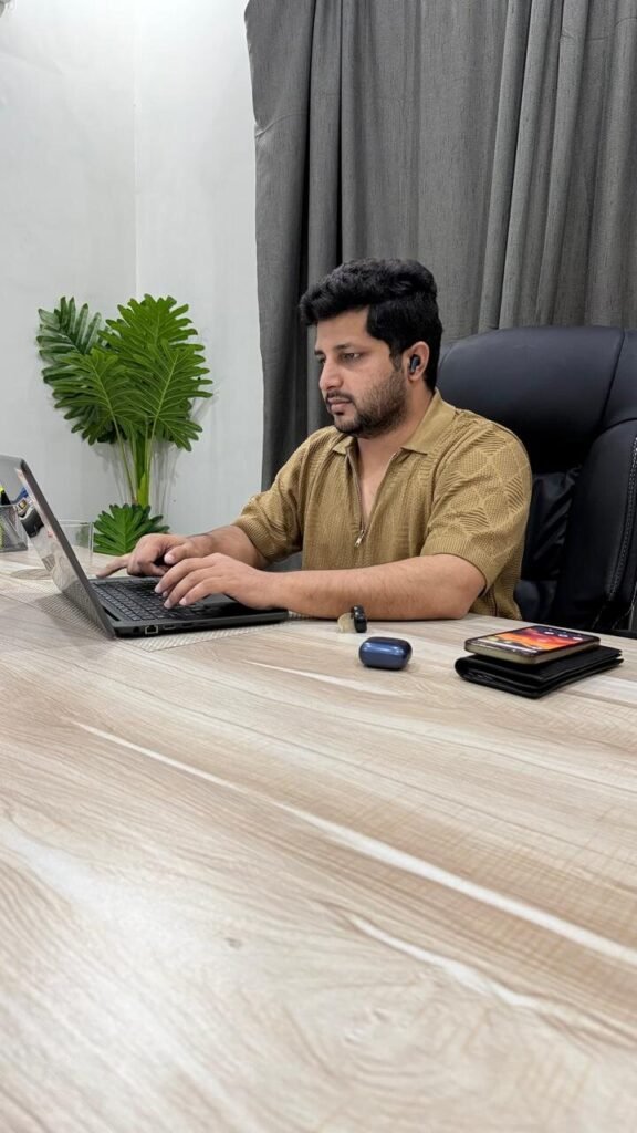 Awais Bukhari building a WordPress site