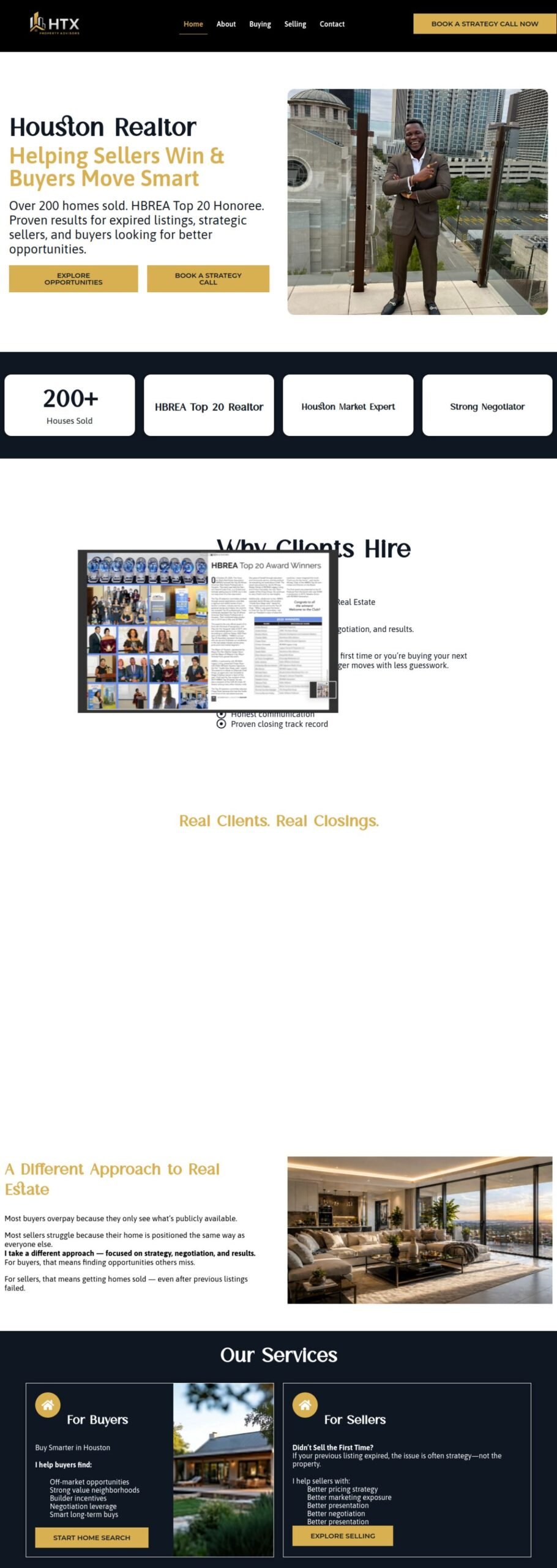 HTX Property Advisor website designed and built by Awais Bukhari / Tech Arizon