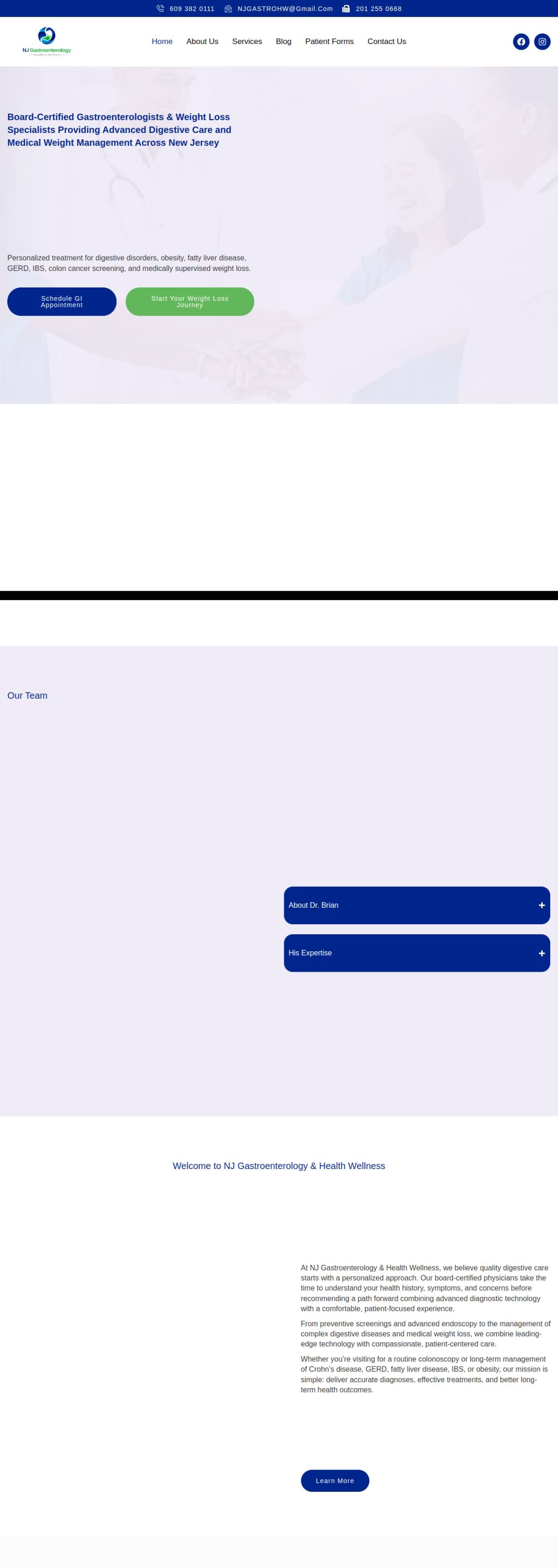 NJ GHW website designed and built by Awais Bukhari / Tech Arizon