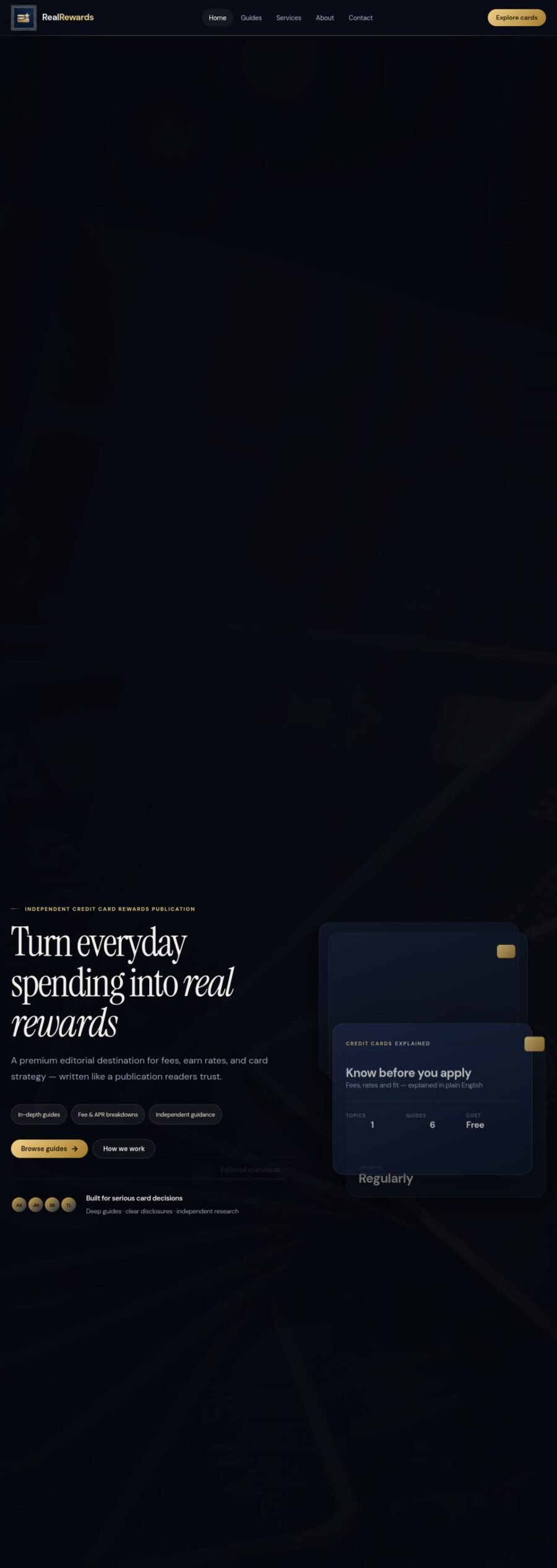 RealRewards website designed and built by Awais Bukhari / Tech Arizon